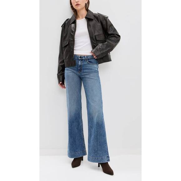 ASKK NY Juniper Wide Leg Jeans in Tracker 27 - Picture 4 of 4